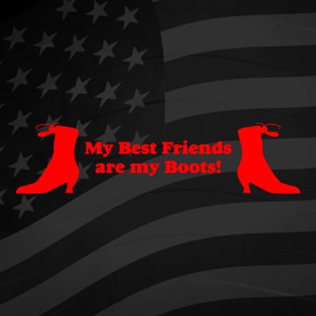 Best friends are my boots Iron on Transfer